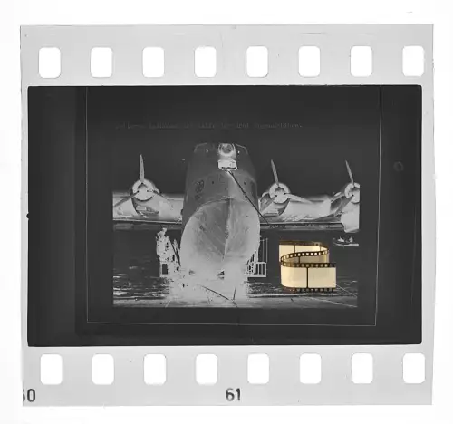 Negativ 4x3,5cm - Flugzeug - Blohm & Voss BV 222 Wiking - Flugboot