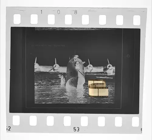 Negativ 4x3,5cm - Flugzeug - Blohm & Voss BV 222 Wiking - Flugboot