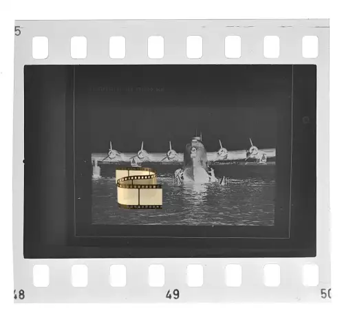 Negativ 4x3,5cm - Flugzeug - Blohm & Voss - BV 222 Wiking - Flugboot