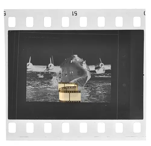 Negativ 4x3,5cm - Flugzeug - Blohm & Voss - BV 222 Wiking - Flugboot