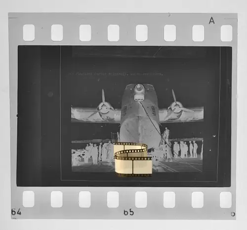 Negativ 4x3,5cm - Flugzeug - Blohm & Voss - BV 222 Wiking - Flugboot