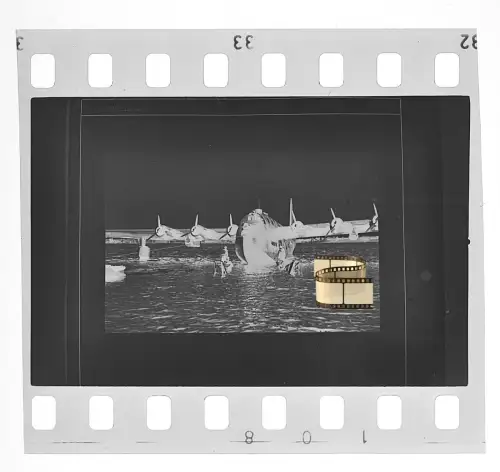 Negativ 4x3,5cm - Flugzeug - Blohm & Voss - BV 222 Wiking - Flugboot