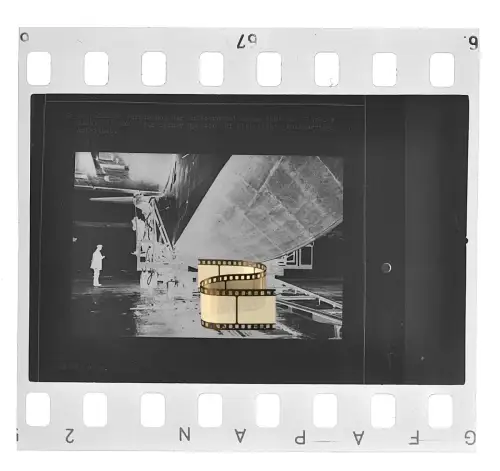 Negativ 4x3,5cm - Flugzeug - Blohm & Voss - BV 222 Wiking - Flugboot