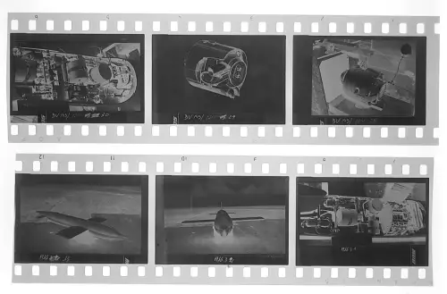 6x Negativ 4x3,5cm - Blohm & Voss BV 143 - Gleitbombe - Technik Abbildungen Foto