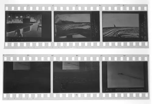 6x Negativ 4x3,5cm - Blohm & Voss BV 143 - Gleitbombe - Technik Abbildungen Foto