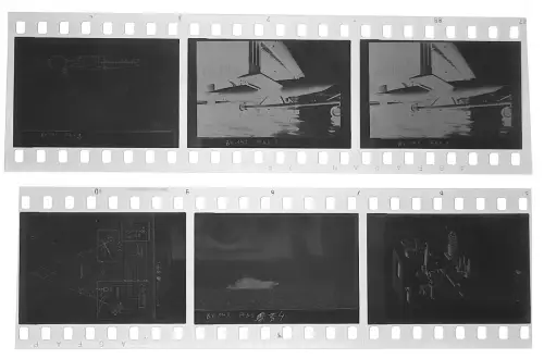 6x Negativ 4x3,5cm - Blohm & Voss BV 143 - Gleitbombe - Technik Abbildungen Foto