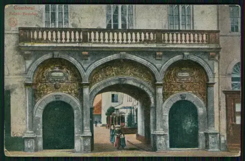 1. WK - Cambrai Palais Fénelon Architektur 6. Pomm. Inf. Rgt. 49 - Feldpost 1918