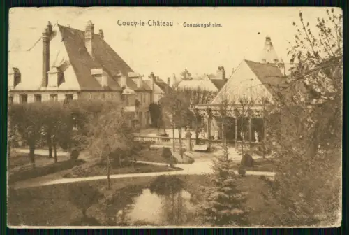 1. WK - Coucy le Chateau Genesungsheim - 6. Pomm. Inf. Rgt. 49 - Feldpost 1917