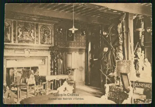 1. WK Coucy le Chateau Zimmer Gabrielle - 6. Pomm. Inf. Rgt. 49 - Feldpost 1917