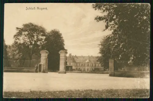1. WK - Schloss Nogent Toranlage Anwesen - 6. Pomm. Inf. Rgt. 49 - Feldpost 1917