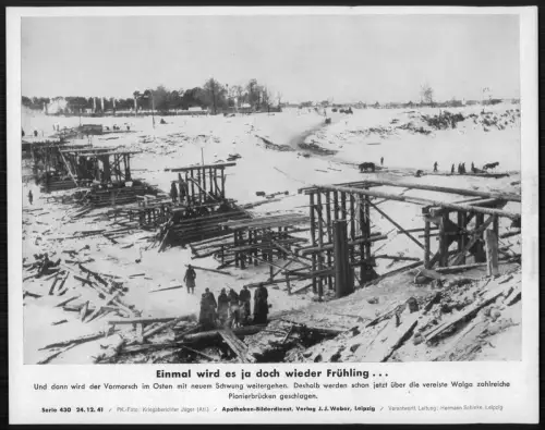 Wehrmacht Brückenbau Vormarsch im Osten erforderte umfangreiche Pionierarbeiten