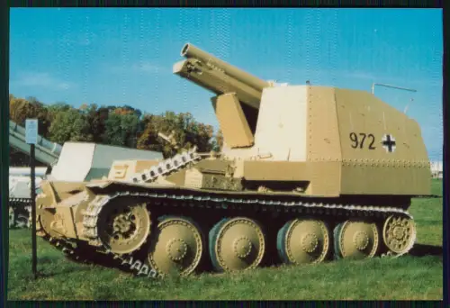 Foto 15x10cm - Panzer Tank - schweres Infanteriegeschütz auf Panzerkampfwagen