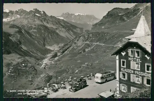 6x Foto u. AK -  Hotel Klausenpasshöhe - umliegende Landschaft des Klausenpasses