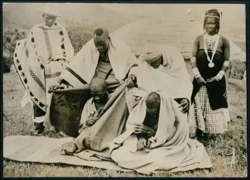 4x Pressefoto 24x18cm - Pondoland Frauen und Männer Stammeskultur in Südafrika