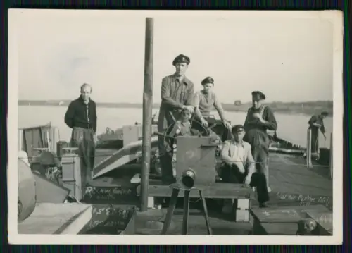 6x Foto - Boizenburg Rosslau VEB Elbewerft - Werftarbeiter an Bord Schiffbau DDR