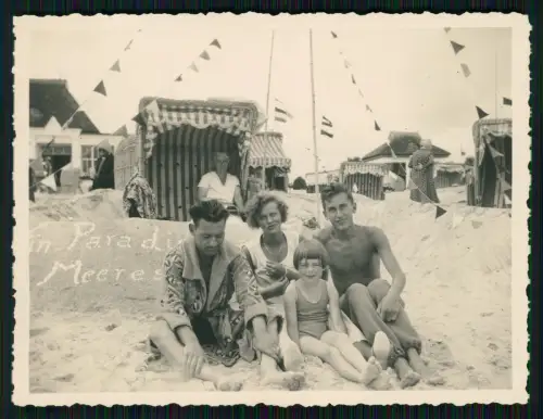 8x Foto - Dahme Ostsee Erwachsene Kinder Strandkörbe Segelboot - Badeszenen 1933
