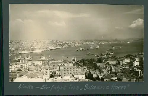 Foto - Goldene Horn Haliç 7 km langer Meeresarm am Bosporus in Istanbul - 1944