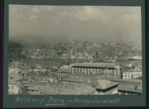Foto - Blick auf das Pera-Viertel Osmanisches Reich Beyoğlu Istanbul Türkei 1944