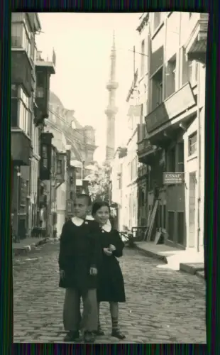 3x Foto Istanbul Strassenszenen - Şeref Efendi Sokak - Nuruosmaniye-Moschee 1944