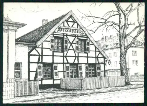 7x AK - Duisburg Mülheim an der Ruhr - nach Zeichnung von Otto Giese Duisburg