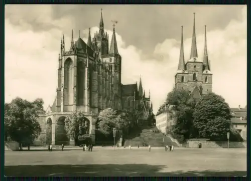 9x Foto AK - Erfurt in Thüringen - alte Postkarten Dom diverse Ansichten