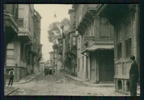 Foto Türkei - Zeyrek Straße im Fatih - in Istanbul - osmanische Holzhäuser 1942