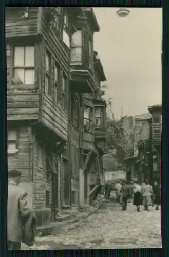 2x Foto Straße Viertel Zeyrek - in Istanbul Türkei Handel - steile Straßen 1940