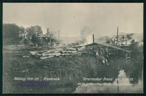 5x AK 1. WK - Feldpost-Karten  Städte Orte Belgien Frankreich  Westfront 1914-18