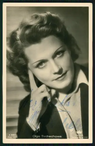 Olga Tschechowa - Schauspielerin Portrait - Original Autogramm - Ross Verlag