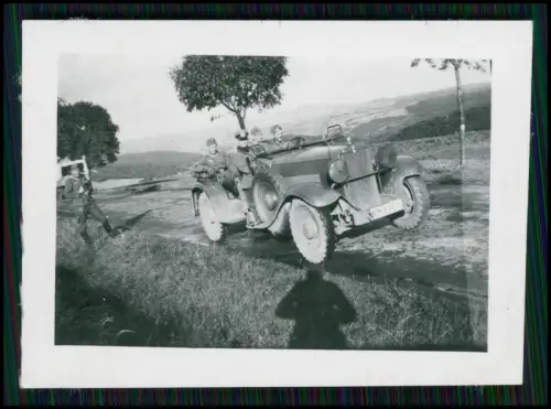 Foto - Wanderer W11 Kübelwagen - Wehrmacht Geländewagen - WH 63021 in Eifel 1941