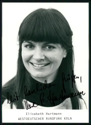 5x signiert - E. Hartmann Ulli Philipp Heli Finkenzeller Monika Burg Gitti Erica