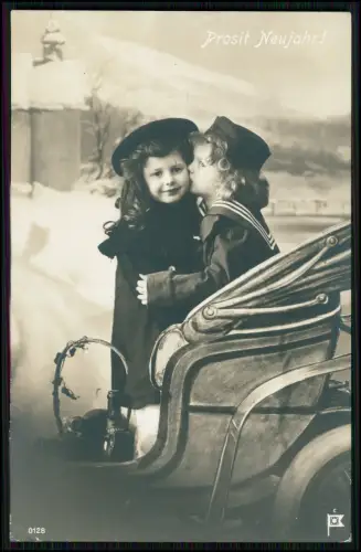 5x AK Postkarten - Kinder Motive Glückwunsch Neujahr Weihnachten -1900-20 gel.