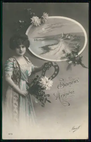 12x AK Postkarten Glückwunsch Gruß u. Feste Damen Blumen uvm. - 1900-25 gelaufen