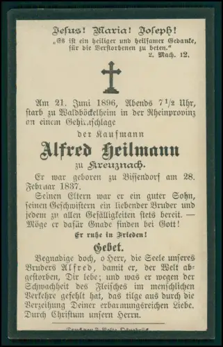 6x Sterbebild Gedenkbild Riemsloh Kreuznach Melle Büren Waldwöckelheim Paderborn