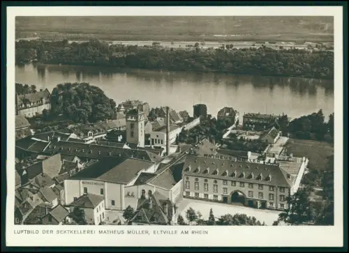 AK - Eltville am Rhein - Luftbild Sektkellerei Matheus Müller - Rheingau Hessen