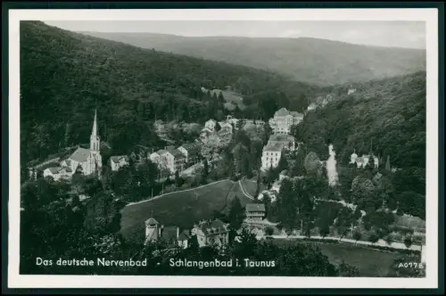 9x Foto und AK - Schlangenbad im Taunus in Hessen - Schwimmbad u.a. - um 1940