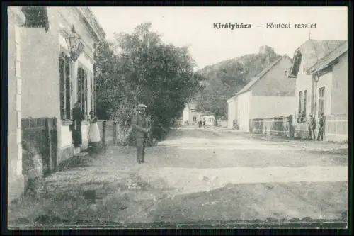 AK - Királyháza Főutca Ungarn Ukraine Korolevo Straßenszene Personen Häuser 1910