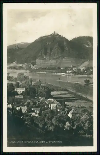 4x Foto - Königswinter Drachenfels Flugzeug Rundfahrt Rhein Schaufelraddampfer