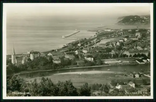 5x Foto AK - Trondheim Norwegen Hafen Bybroen Stadtpanorama Luftaufnahme Fjorde