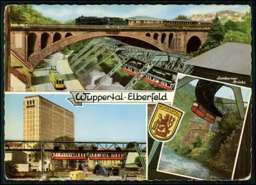 8x Foto 15x10cm -  Wuppertal Schwebebahn Hochbahn - um 1970 - diverse Ansichten