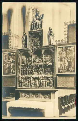 4x AK - Kalkar St Nicolai Kirche Innenraum Schnitzaltäre Kirchenausstattung 1910