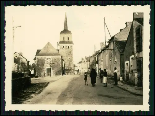 Foto - Wehrmacht 1941 - La Chapelle-sur-Oudon - Straße Kirche - Maine-et-Loire