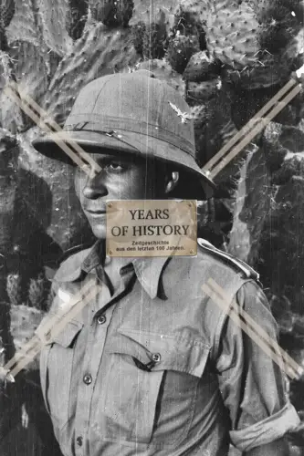 Repro Foto Portrait Soldat Wehrmacht Luftwaffe Sommeruniform Tropenhelm Schulte
