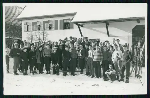 4x Foto Römerstein Lr. Reutlingen Vereinslauf 1929 Ski schwäbische Meisterschaft