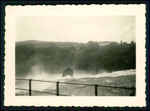 12x Foto - Stein am Rhein und Rheinfall Reise - handschriftlich Info Rückseite