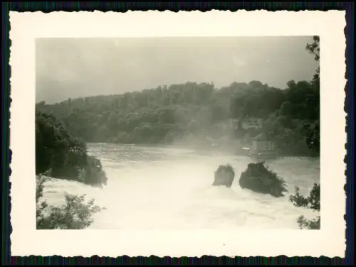 12x Foto - Stein am Rhein und Rheinfall Reise - handschriftlich Info Rückseite