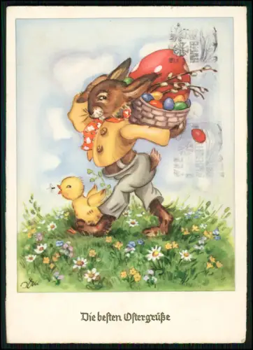alte Ansichtskarte Postkarte - 6x Frohe Ostern Motive - und 6x andere Fest Grüße