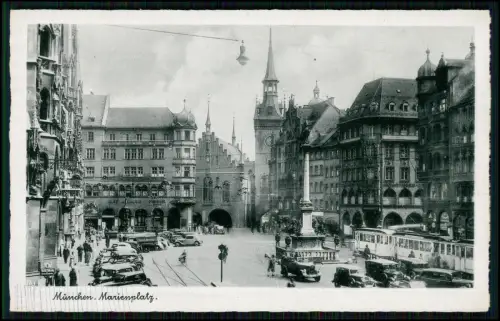 3x AK - München Marienplatz Friedensengel 1942 Feldpost gel. siehe Stempel Motiv