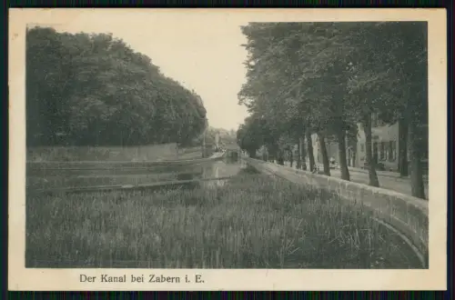 AK - Saverne Zabern Elsass Bas Rhin - Am Kanal - 1917 Feldpost gelaufen