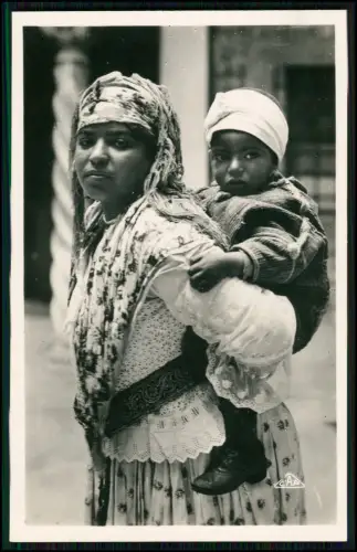 3x Echt Foto Algerien Mauretanische Frauen Kinder Familie Oase Alltag Tradition